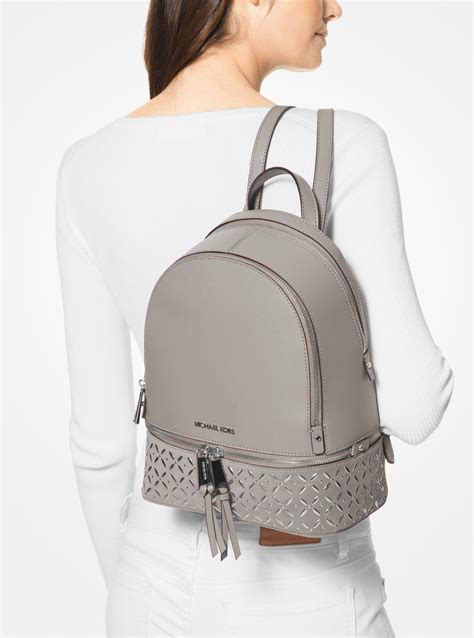 michael michael kors rhea backpack pearl grey|Michael Kors rhea backpack sale.